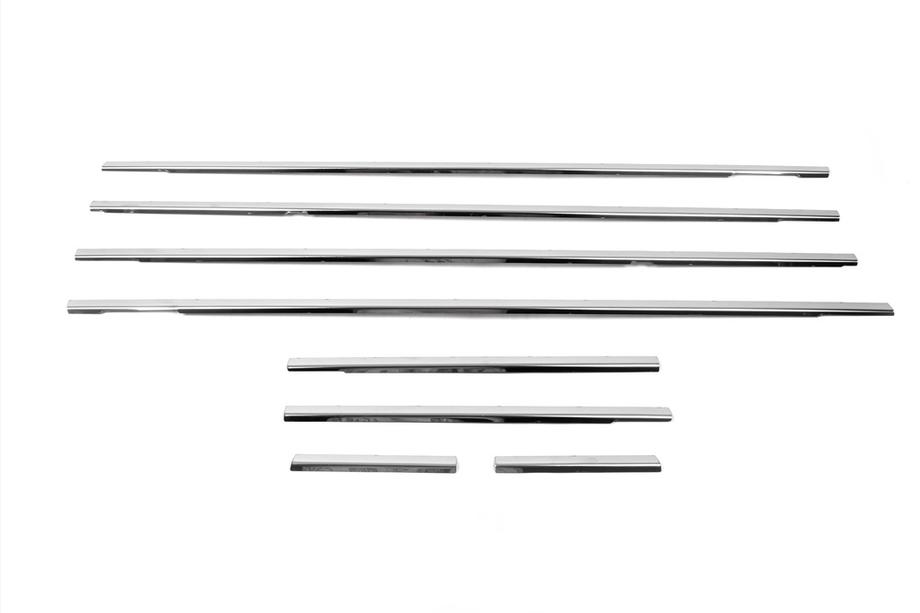 Volkswagen Touran 2003-2010 Exterior window trim stainless steel (8 pcs) Carmos - Turkish Stainless Steel Photo 2