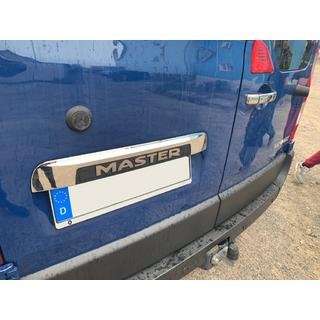 Stainless steel trim above license plate photo 3