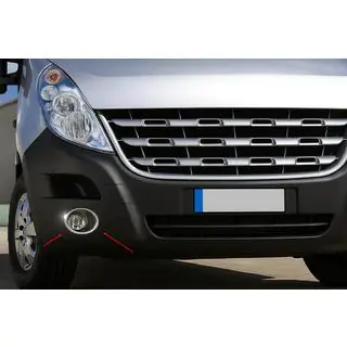 Fog light covers (2 pcs, stainless steel)