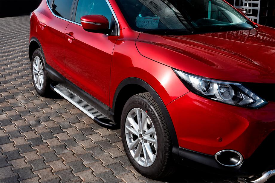 Nissan Qashqai 2014-2021 Side Steps Line (2 pcs, Aluminum) Photo 1