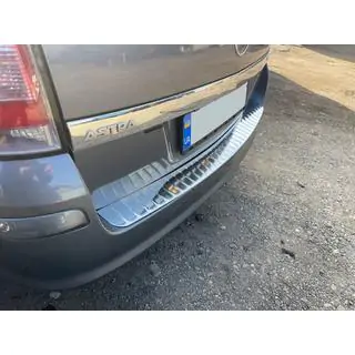 Rear Bumper Protector OmsaLine Gloss (SW, Stainless Steel) photo 3