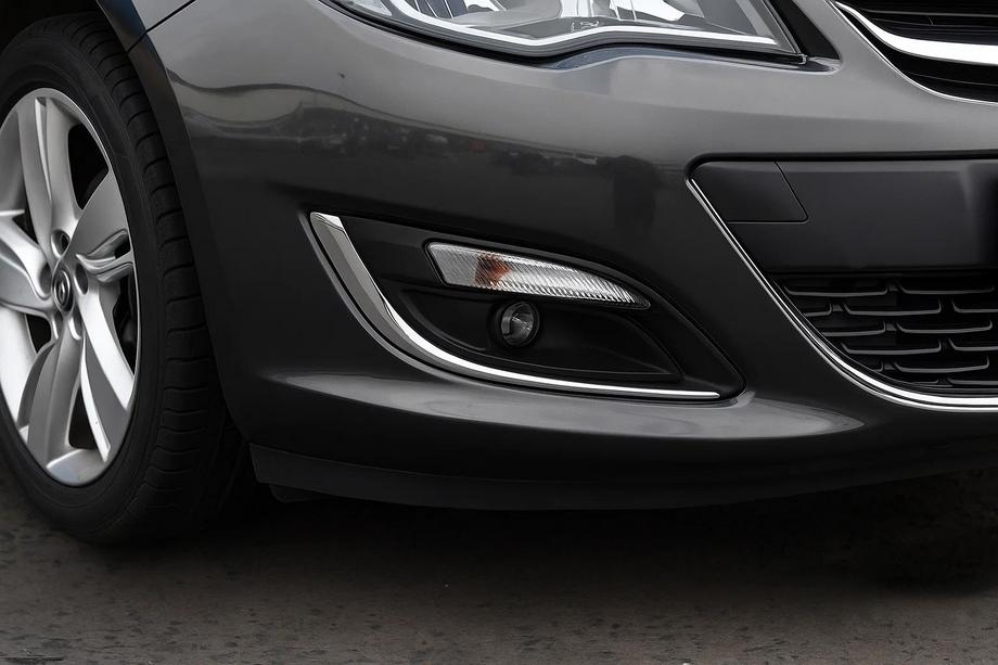 Opel Astra J 2009-2015 Fog light covers (2 pcs, stainless steel) 2010-2013, OmsaLine Image