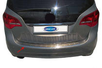 Opel Meriva 2010-2017 Rear Bumper Protector OmsaLine (Stainless Steel) photo 1