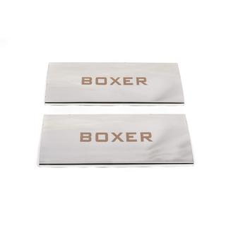 Interior door sill plates Carmos V1 (2 pcs, stainless steel) Peugeot Boxer 2006-2025 photo 2