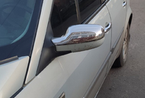 Renault Megane II 2004-2009 Mirror Covers (2 pcs, Stainless Steel) photo 1
