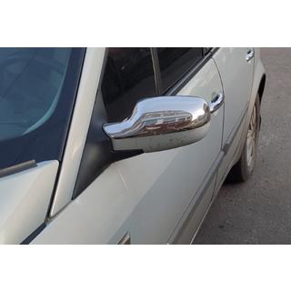 Mirror Covers (2 pcs, Stainless Steel) Renault Megane II 2004-2009 photo 1