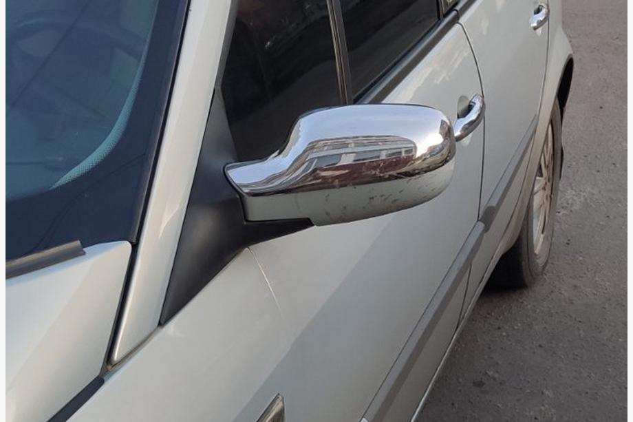Renault Megane II 2004-2009 Mirror Covers (2 pcs, Stainless Steel) Image