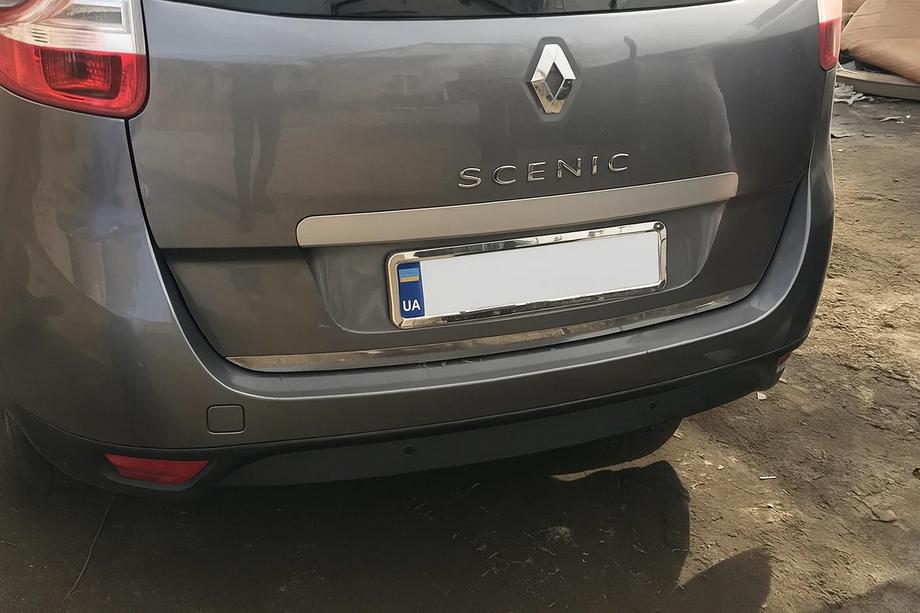Renault Scenic/Grand 2009-2016 Trunk trim (for Grand, stainless steel) OmsaLine - Italian Stainless Steel Image