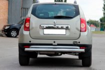 Renault Duster 2008–2017 Rear bar straight (stainless steel) photo 3