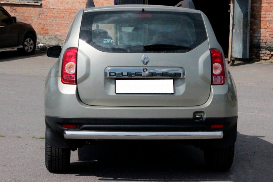 Renault Duster 2008–2017 Rear bar straight (stainless steel) Image