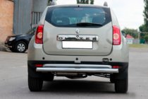 Dacia Duster 2008-2018 Rear bar straight (stainless steel) photo 5