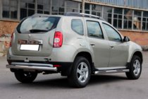 Dacia Duster 2008-2018 Rear bar straight (stainless steel) photo 4