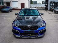 BMW 5 Series G30/G31 2017–2023 Hood (F90-Style, Forged Carbon) photo 1