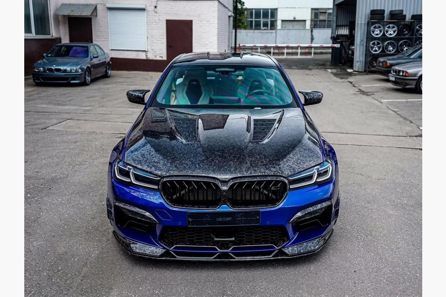 BMW 5 Series G30/G31 2017–2023 Hood (F90-Style, Forged Carbon) Image