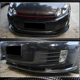 Front Bumper Lip V2 for GTI HB 2010-2013 Carbon photo 4