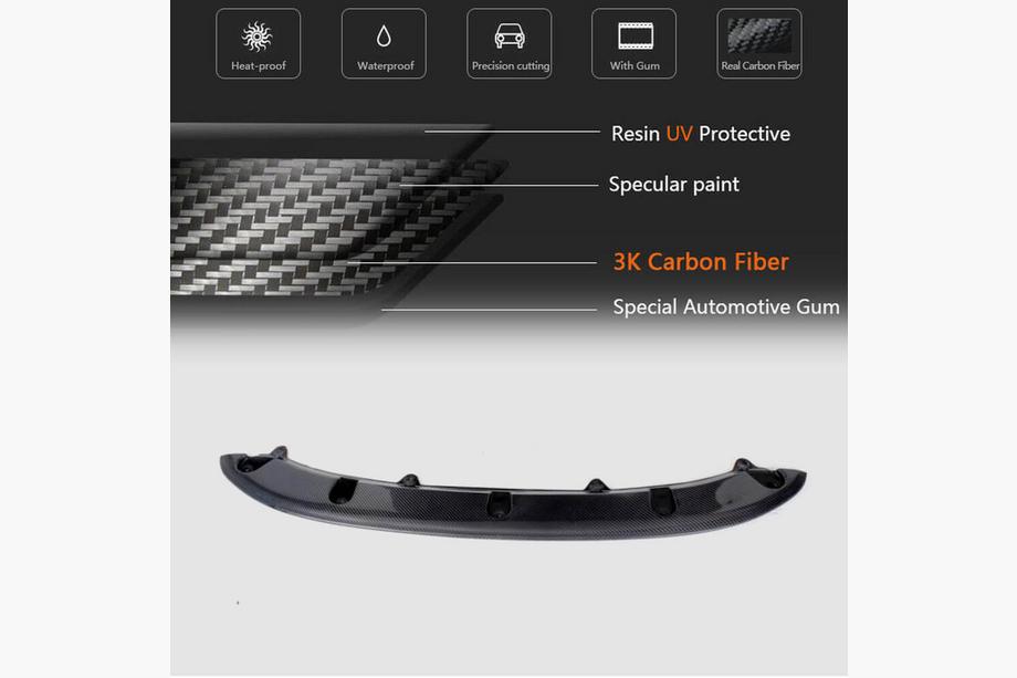 Volkswagen Golf 6 2008-2014 Front Bumper Lip V3 for GTI HB 2010-2013 Carbon Photo 4