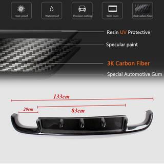 Rear Bumper Diffuser V1 for GTI HB 2010-2013 Carbon photo 4