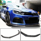 Volkswagen Golf 6 2008-2014 Front Bumper Lip V1 for R HB 2010-2013, Carbon photo 1