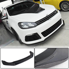 Volkswagen Golf 6 2008-2014 Front Bumper Lip V2 for R HB 2010-2013 Carbon photo 1