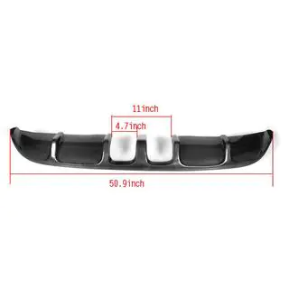 Rear Bumper Diffuser V2 (for Base HB 2010-2013, Carbon) Volkswagen Golf 6 2008-2014 photo 4
