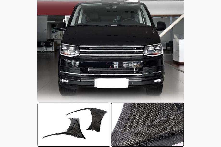 Volkswagen T6 2015-2024 Carbon Front Bumper Covers (for 2015-2019) Image