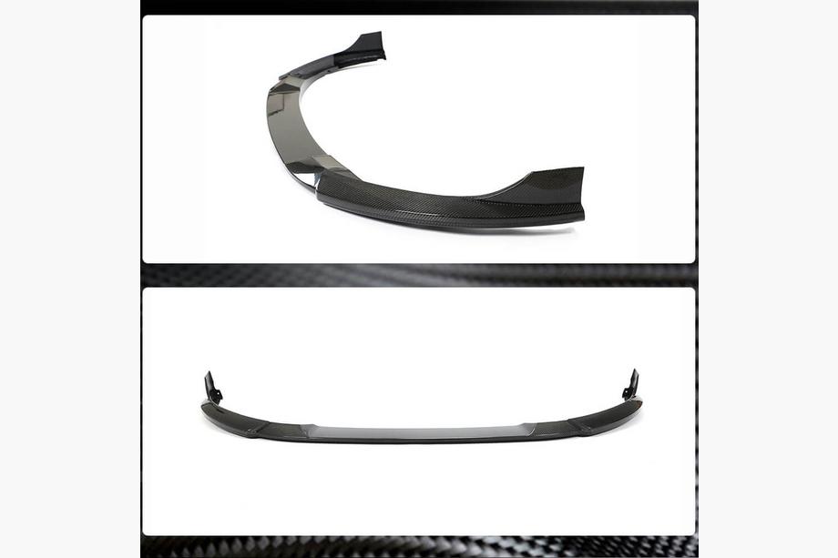 Volkswagen Golf 8 2019- Front Bumper Lip Spoiler (for GTI HB, Carbon) Photo 2