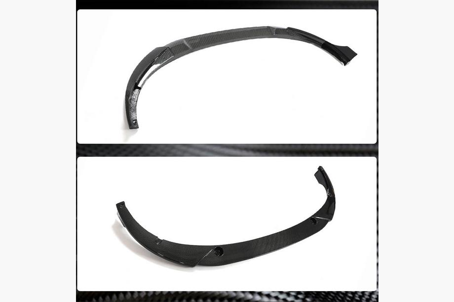 Volkswagen Golf 8 2019- Front Bumper Lip Spoiler (for GTI HB, Carbon) Photo 3