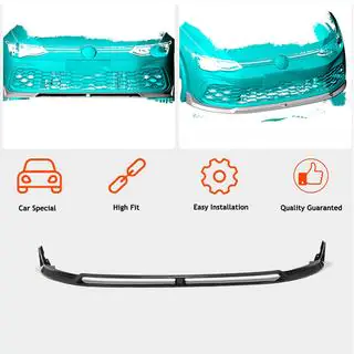 Front Bumper Lip Spoiler (for GTI HB, Dry Carbon) photo 2