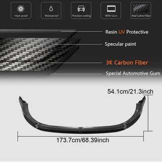 Front Bumper Lip Spoiler (for GTI HB, Dry Carbon) photo 4