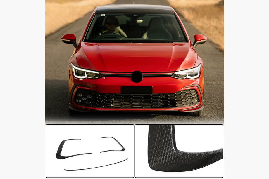 Volkswagen Golf 8 2019- Dry Carbon Front Bumper Covers (for GTI HB) Image
