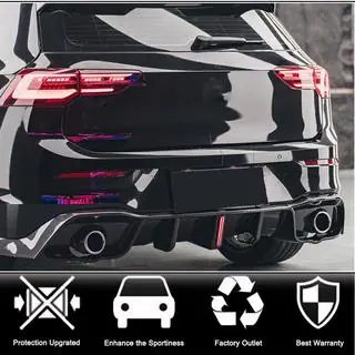 Rear Bumper Diffuser for GTI HB, Carbon photo 2