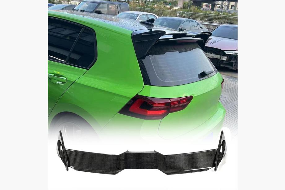 Volkswagen Golf 8 2019- Spoiler V2 (for GTI/R EU 2019-2024, Carbon) Image