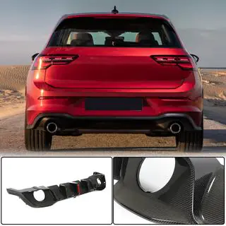 Rear Bumper Diffuser (for GTI HB, Dry Carbon) photo 1