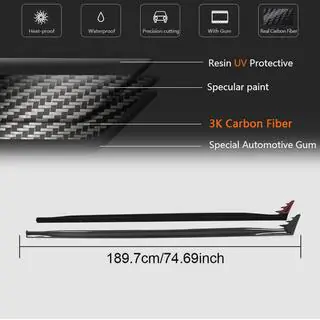 Side Skirts (for GTI / R-Line HB, Carbon) photo 4