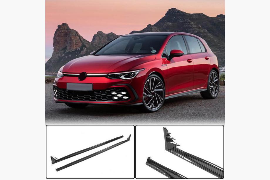 Volkswagen Golf 8 2019- Side Skirts (for GTI / R-Line HB, Carbon) Image