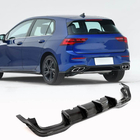 Volkswagen Golf 8 2019- Rear Bumper Diffuser (for R HB, Carbon) photo 1
