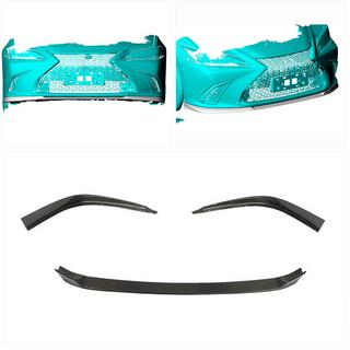 Front Bumper Lip Spoiler (for Base/F-Sport 2018-2020, Carbon) Lexus ES 2018- photo 2