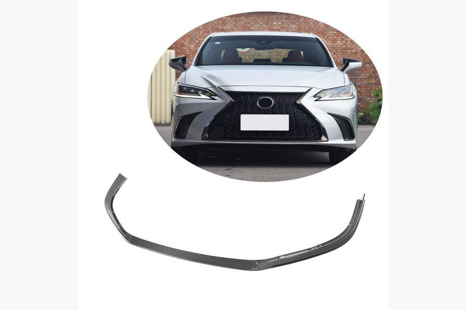Lexus ES 2018- Front Bumper Lip Spoiler (for Base/F-Sport 2018-2020, Carbon) Image