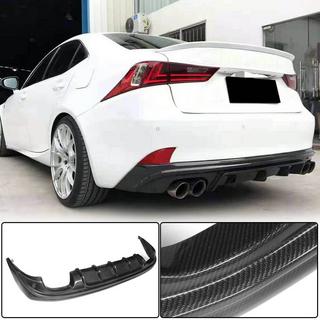 Rear Bumper Diffuser V2 for Base/F-Sport 2013-2016, Carbon Lexus IS 2013- photo 1