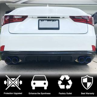 Rear Bumper Diffuser V2 for Base/F-Sport 2013-2016, Carbon Lexus IS 2013- photo 2