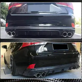 Rear Bumper Diffuser V2 for Base/F-Sport 2013-2016, Carbon Lexus IS 2013- photo 3