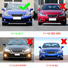 Lexus IS 2005-2013 Front Bumper Lip Spoiler (for F 2011-2013, Carbon) photo 6