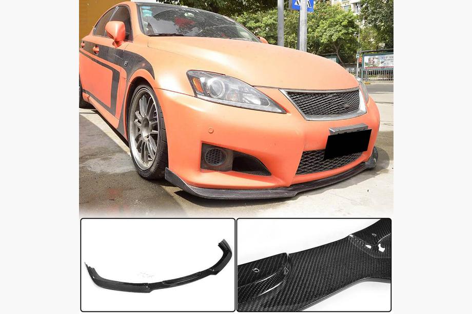Lexus IS 2005-2013 Front Bumper Lip Spoiler (for F 2011-2013, Carbon) Image