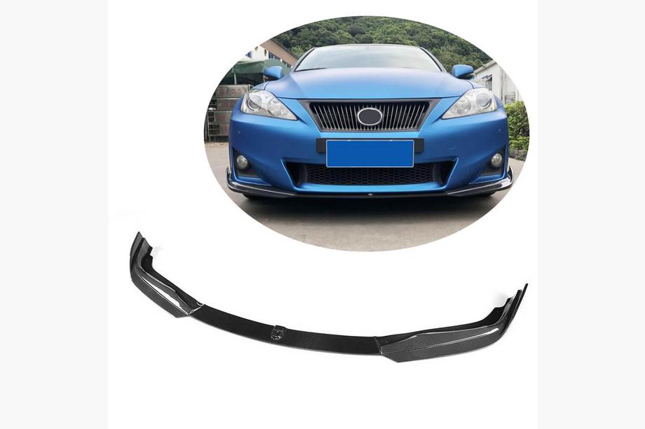 Lexus IS 2005-2013 Front Bumper Lip Spoiler (for Base 2011-2013, Carbon) Image