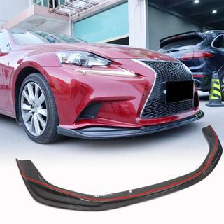 Front Bumper Lip Spoiler (for F-Sport 2013-2016, Carbon) Lexus IS 2013- photo 1