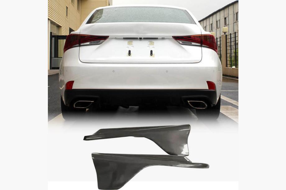 Lexus IS 2013- Rear Bumper Flap Cover (for F-Sport Base 2016-2020, Carbon) Image