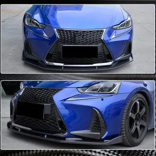 Front Bumper Lip Spoiler (for Base/F-Sport 2016-2020, Carbon) photo 1