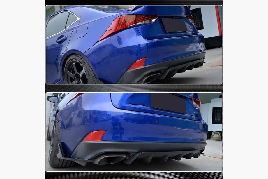 Lexus IS 2013- Rear Bumper Diffuser (for Base/F-Sport 2016-2020, Carbon) Image