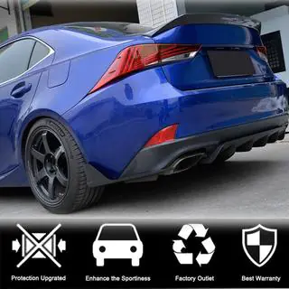 Rear bumper trim (for Base/F-Sport 2016-2020, Carbon) Lexus IS 2013- photo 3