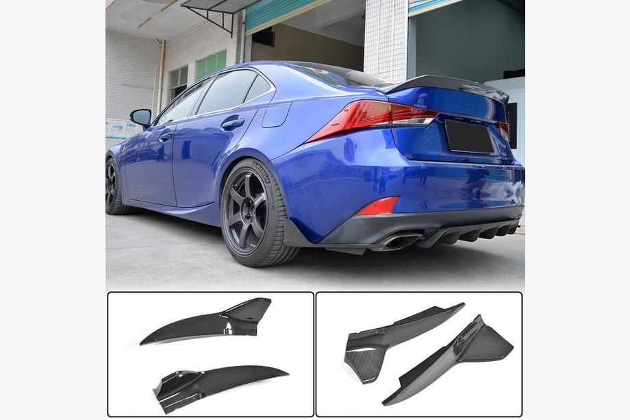 Lexus IS 2013- Rear bumper trim (for Base/F-Sport 2016-2020, Carbon) Image